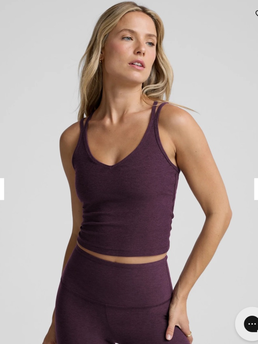 beyond yoga spacedye get across tank in eggplant - Picture 2 of 7
